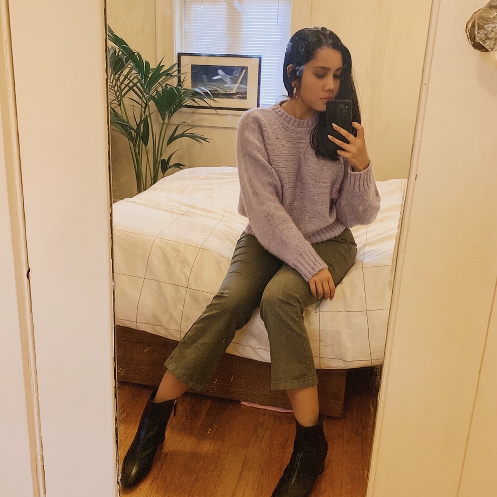 ARITZIA BABATON Lilac Knit Sweater